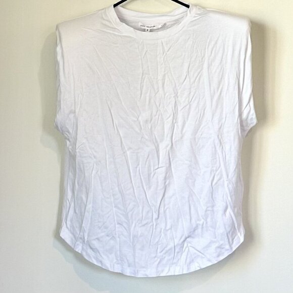 NWT Good American Strong Shoulder Tank in White - Size 2 (Medium) - Picture 2 of 7